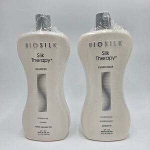 Biosilk Silk Therapy Shampoo & Conditioner Set – 34 oz each (Sealed)